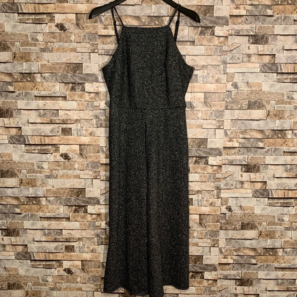 Wild Fable Metallic Cropped Jumpsuit